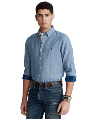 polo ralph lauren classic fit chambray shirt