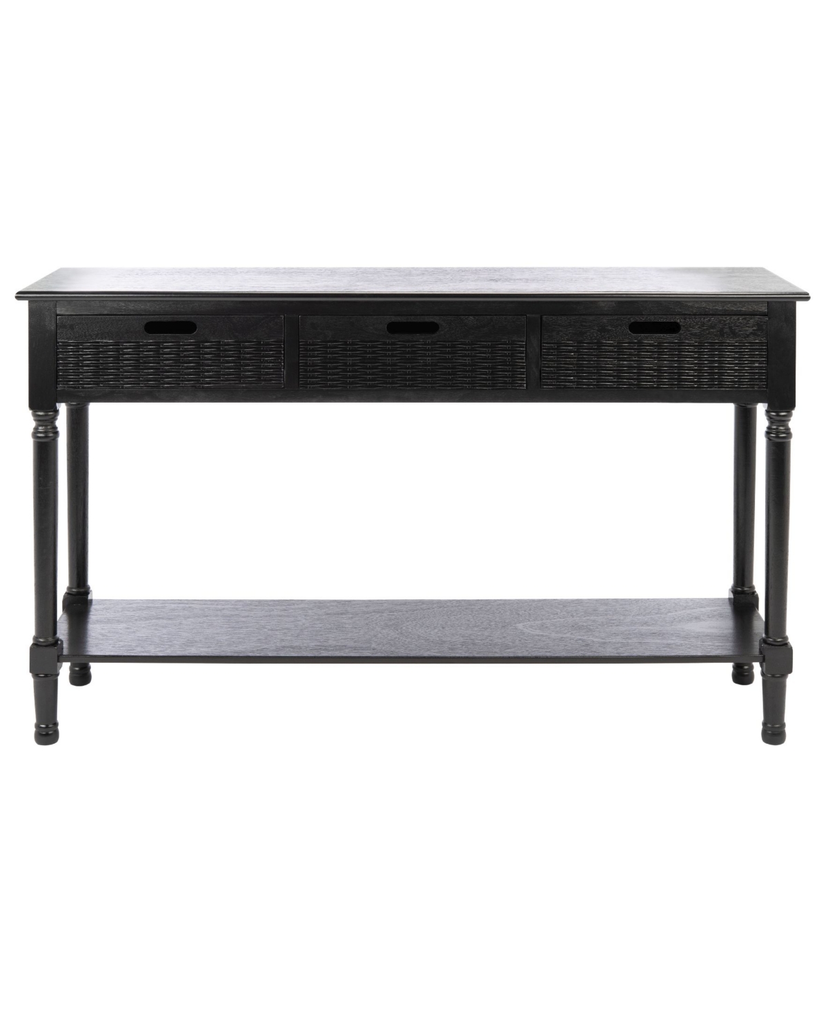 Safavieh Landers 3 Drawer Console In Black