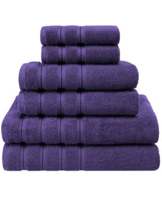 violet bath towels