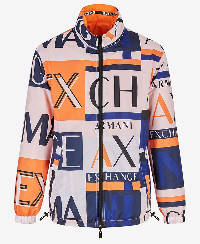 A|X Armani Exchange Men's Reversible Zip-Up Nylon Jacket & Reviews - Coats  & Jackets - Men - Macy's