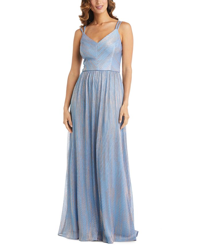 Nightway Metallic Gown Macy s