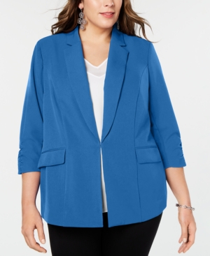 Inc Plus Size 3/4-Sleeve Blazer Created for Macy's