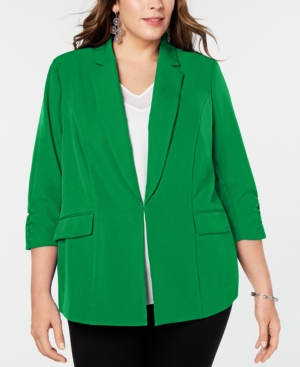 Inc Plus Size 3/4-Sleeve Blazer Created for Macy's