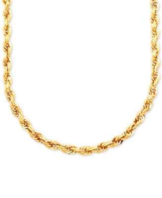 Macy's - Rope Link 22" Chain Necklace in 10k Gold