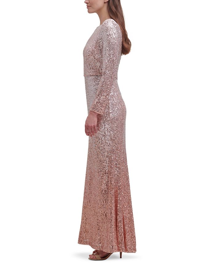 eliza j ombre sequin gown