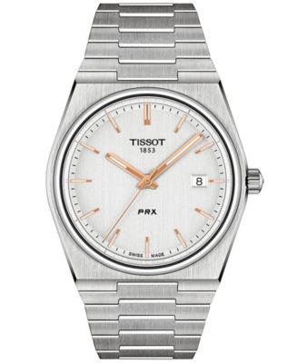 【国内配送】 Tissot 40mm Watch Bracelet Steel Stainless PRX Swiss Men's 時計