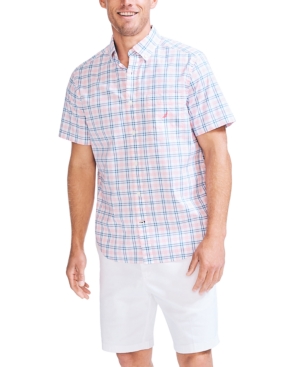 Nautica Men's Classic-Fit Plaid Oxford Shirt