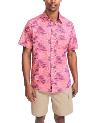 Nautica Men's Classic-Fit Island-Print Shirt - Macy's