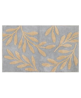 Riviera Home - 27x45 Overtuft leaves Grey Marigold