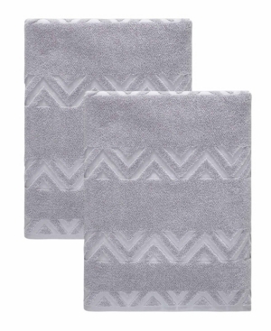 Ozan Premium Home Turkish Cotton Sovrano Collection Luxury 2-pc. Bath Sheet Set In Light Gray