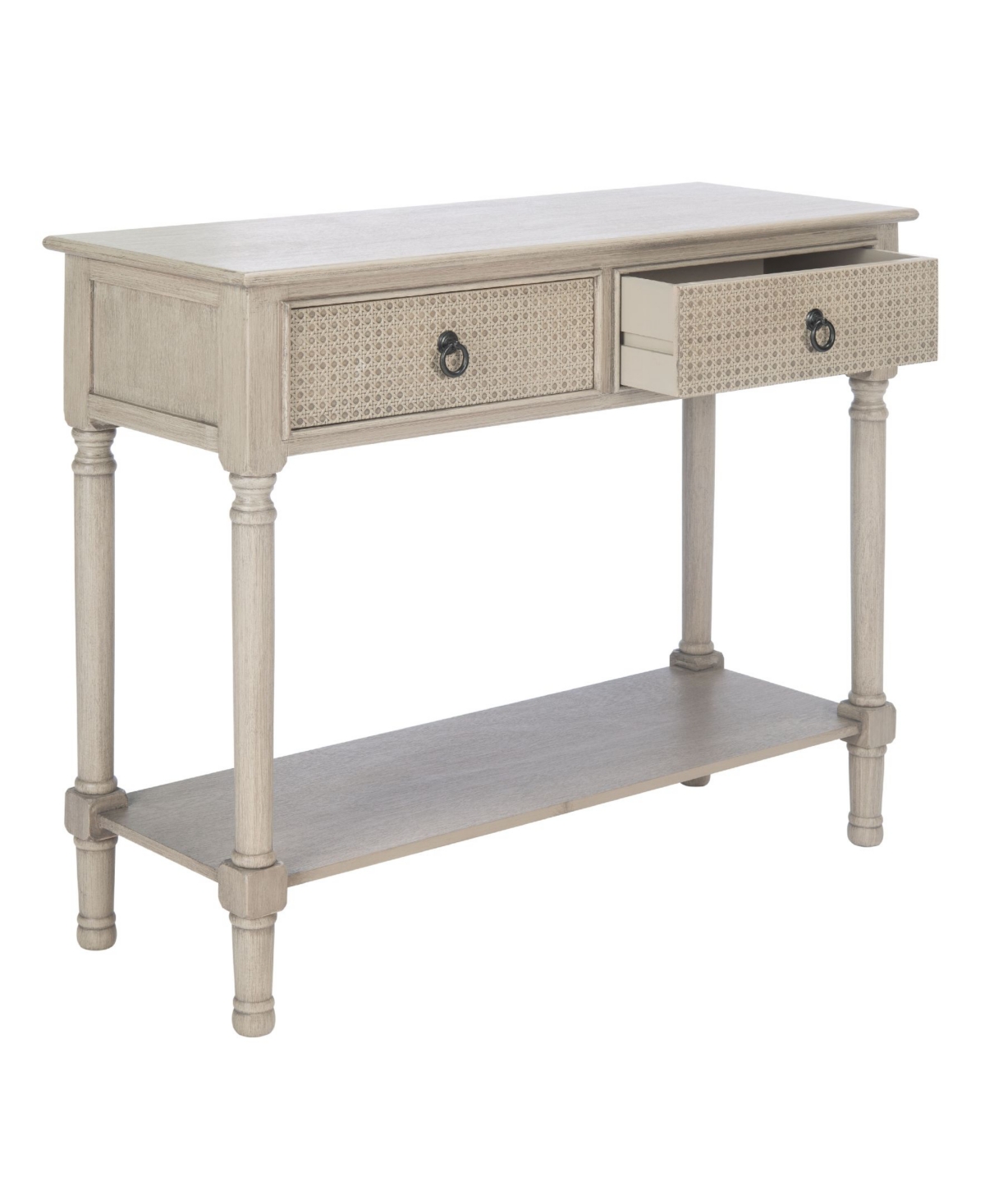 SAFAVIEH HAINES 2 DRAWER CONSOLE TABLE