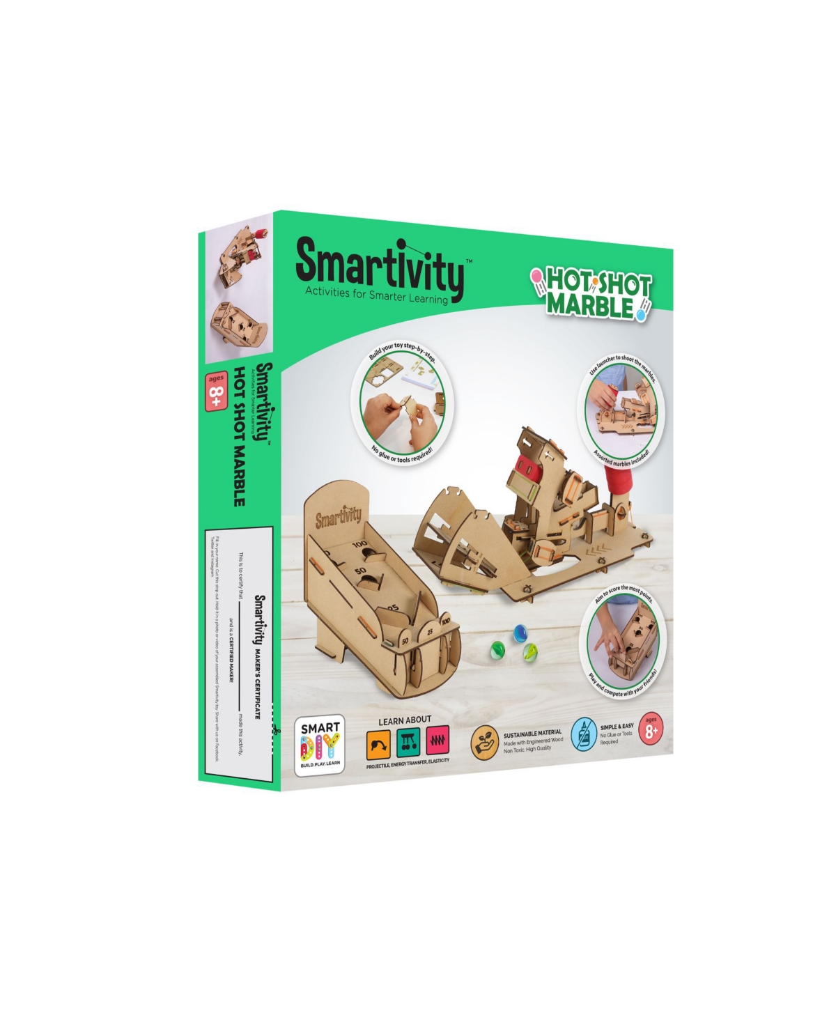 Flat River Group Smartivity Hot Shot Marble Learning Toy For Kids In Open Misce