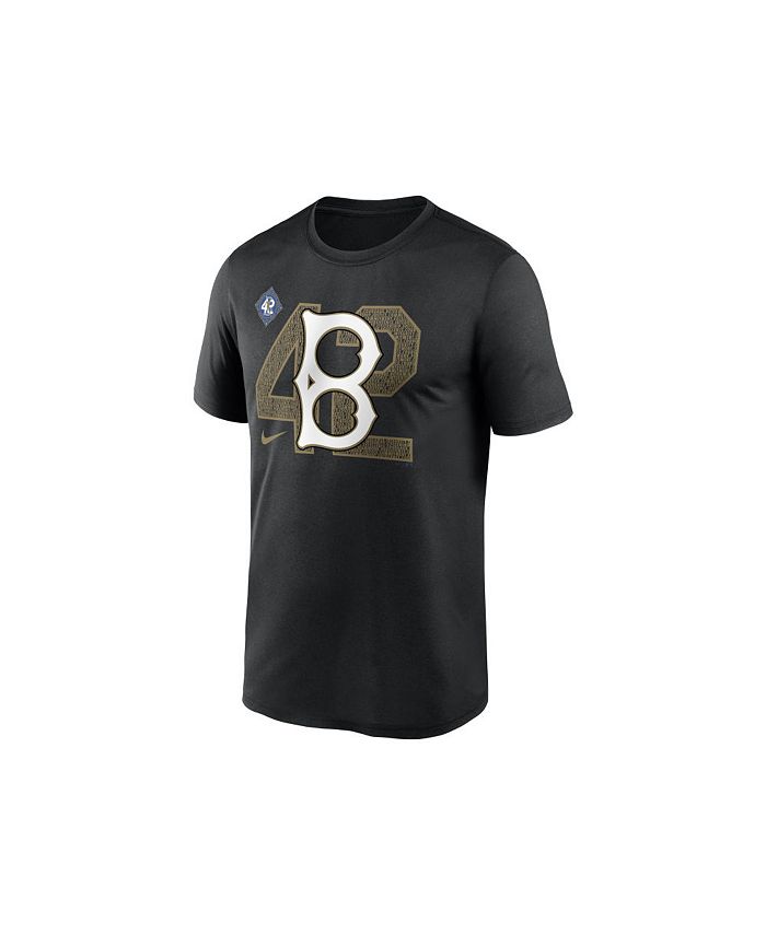 Dodgers Jackie Robinson 42 T-Shirt from Homage. | Ash | Vintage Apparel from Homage.