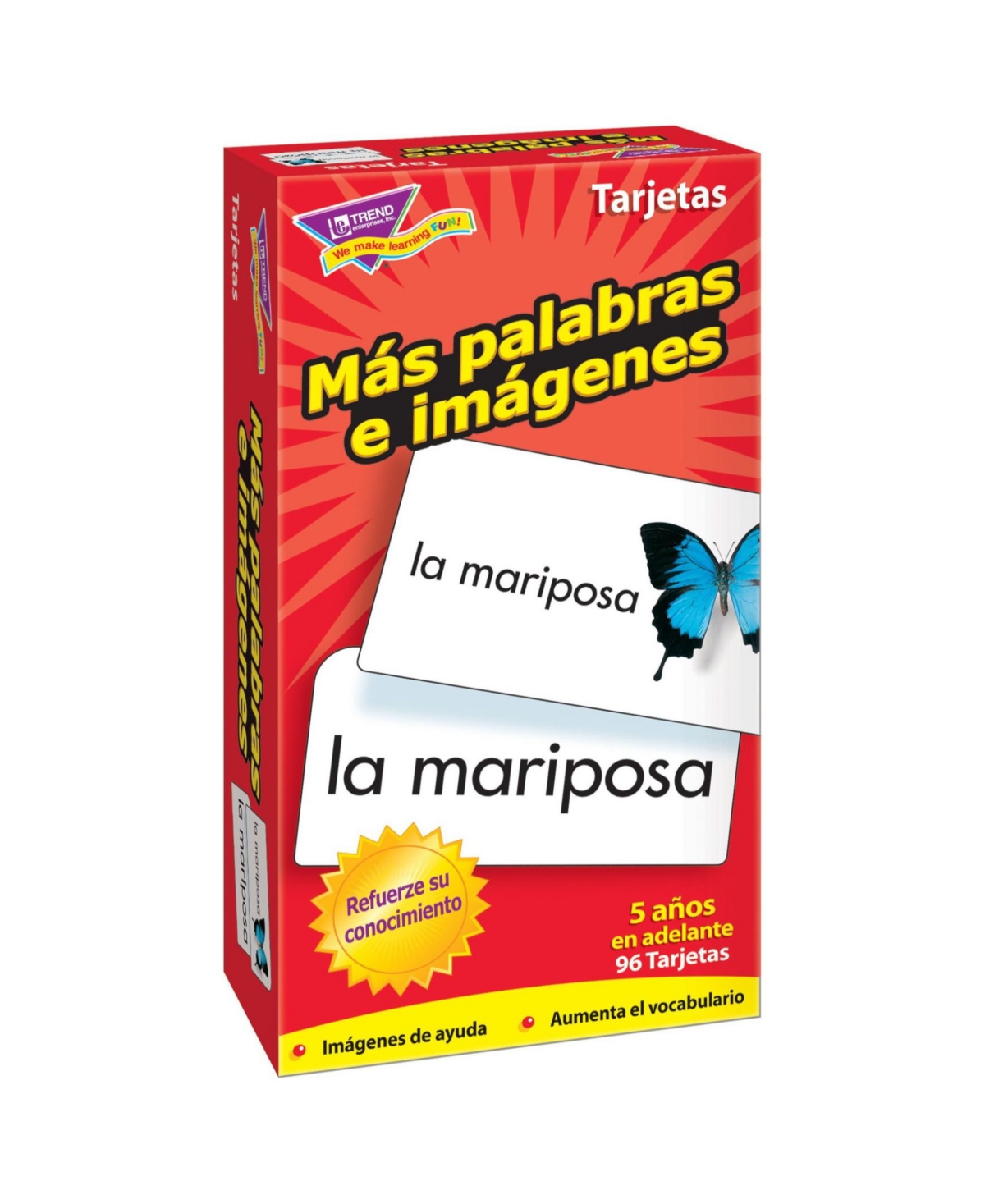 Trend Enterprises Palabras E Imagenes (sp) Skill Drill Flash Cards In Open Misce