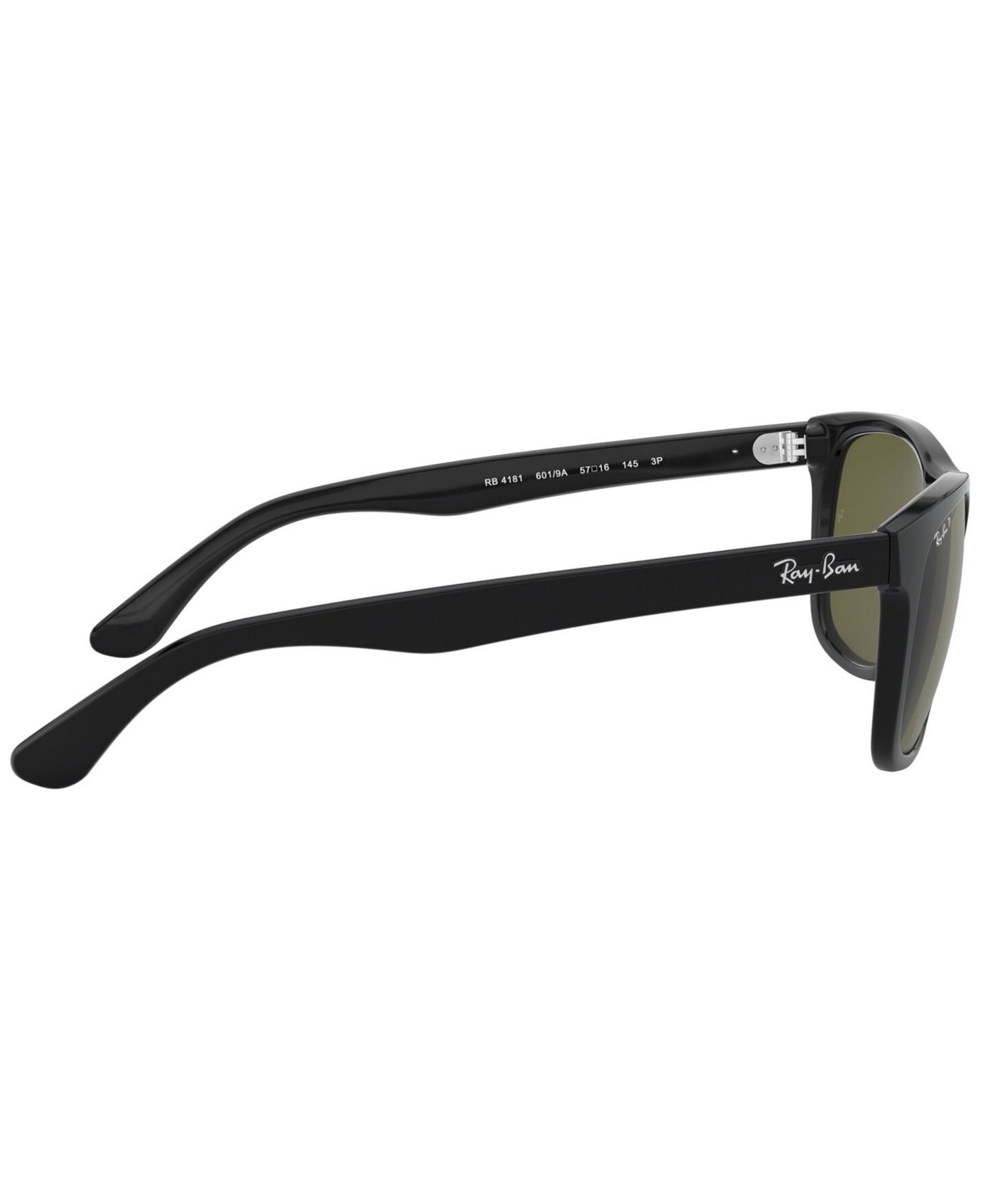 Женские солнцезащитные очки Ray-Ban Polarized Sunglasses, RB4181, цвет: Чёрный / Зелёный — фото 4