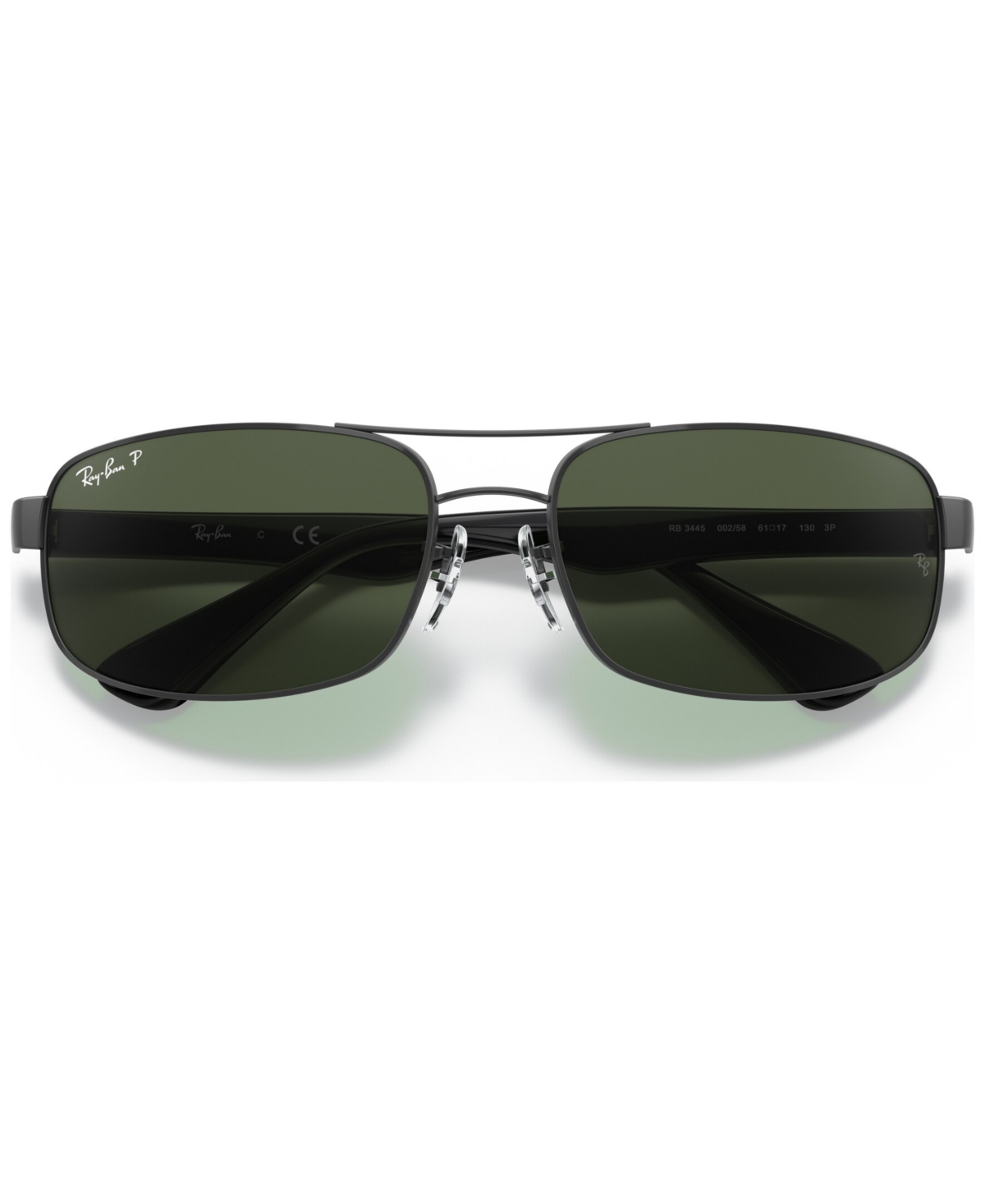 Shop Ray Ban Polarized Sunglasses , Rb3445 In Black,grey Polar