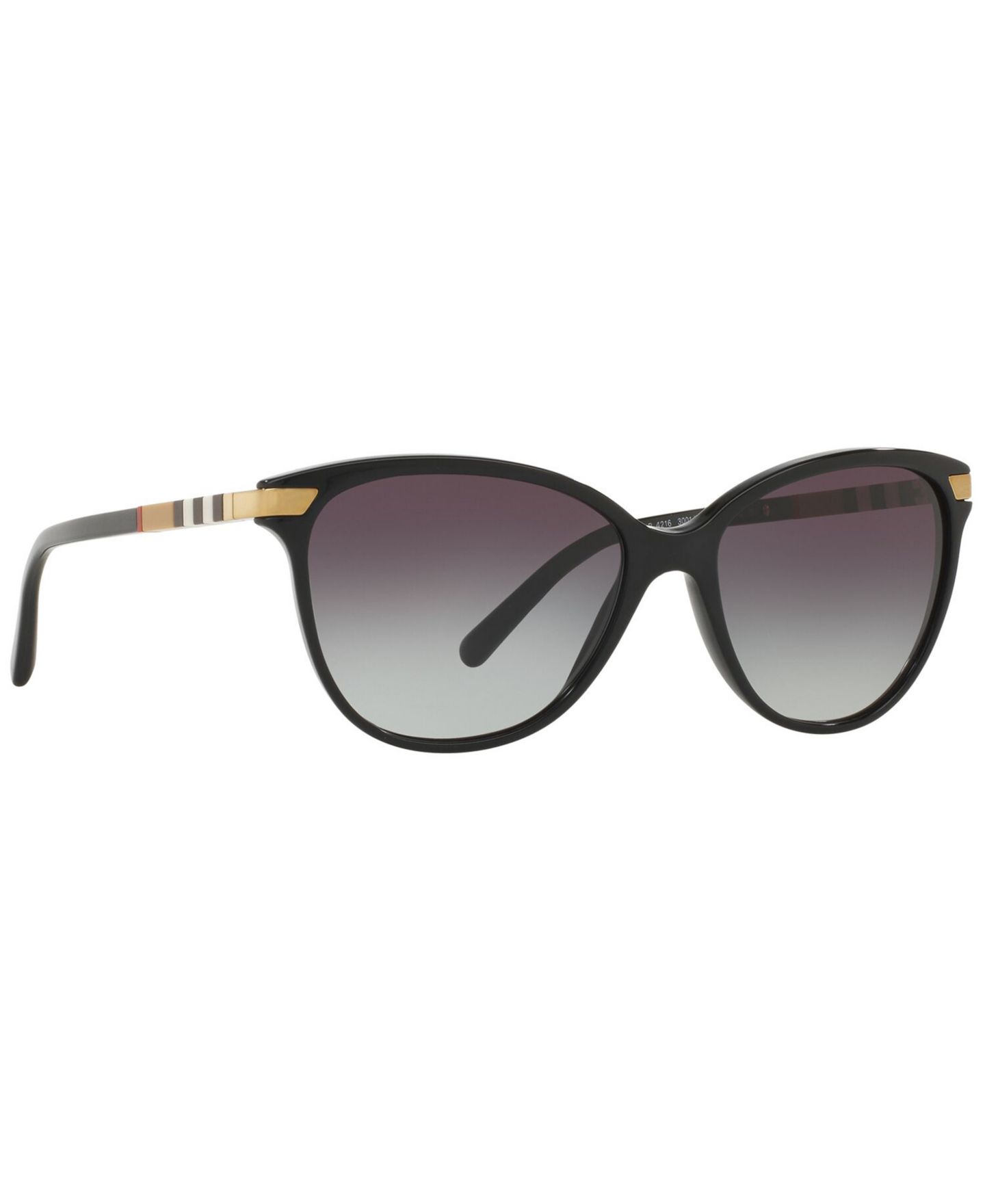 Женские солнцезащитные очки Burberry Gradient Sunglasses, BE4216, цвет: Чёрный / Серый градиентный — фото 5