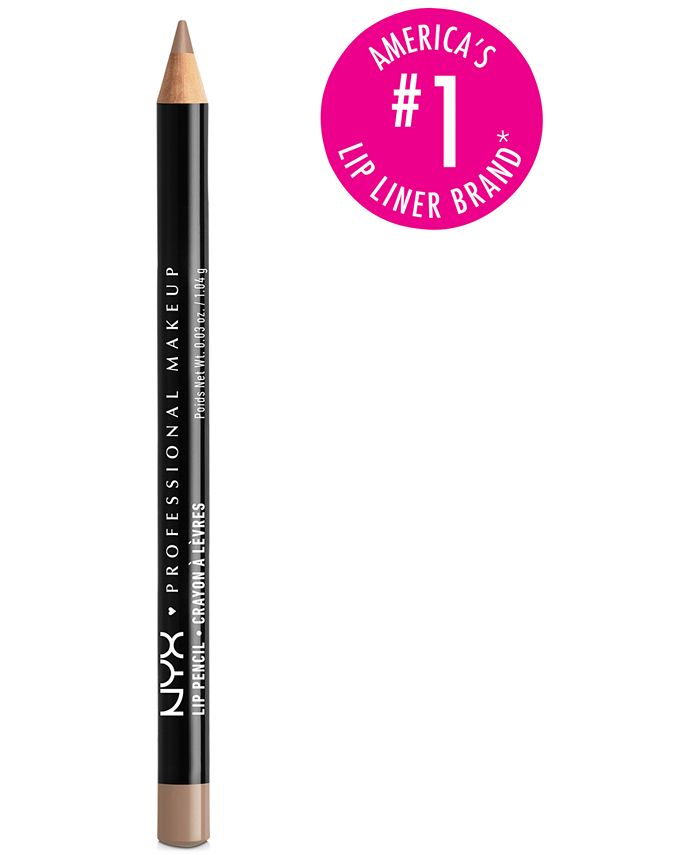 Nude Beige Slim Lip Pencil Creamy Long-Lasting Lip Liner - NYX Professional  Makeup