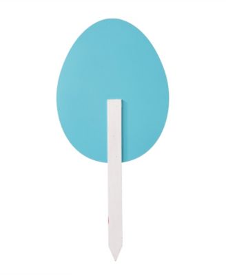 Set of 3 15"H Wooden Easter Egg Yard Stake