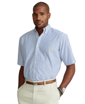 Polo Ralph Lauren Men's Big & Tall Seersucker Shirt
