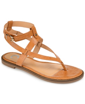 Shop Journee Collection Women's Tangie Ankle Strap Flat Sandals
