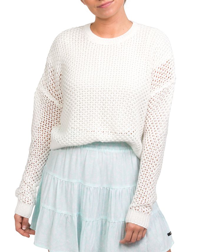 postzegel het internet Verwachten Hurley Cotton Easy Open Knit Sweater & Reviews - Sweaters - Juniors - Macy's