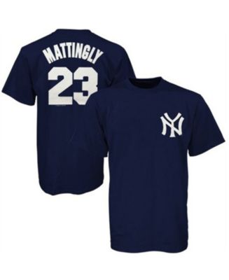 Men's Majestic Don Mattingly Navy New York Yankees Big & Tall Cooperstown Name Number T-Shirt
