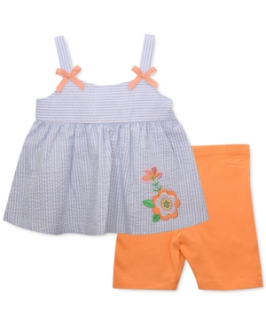 Bonnie Baby Baby Girls Seersucker Top & Shorts Set