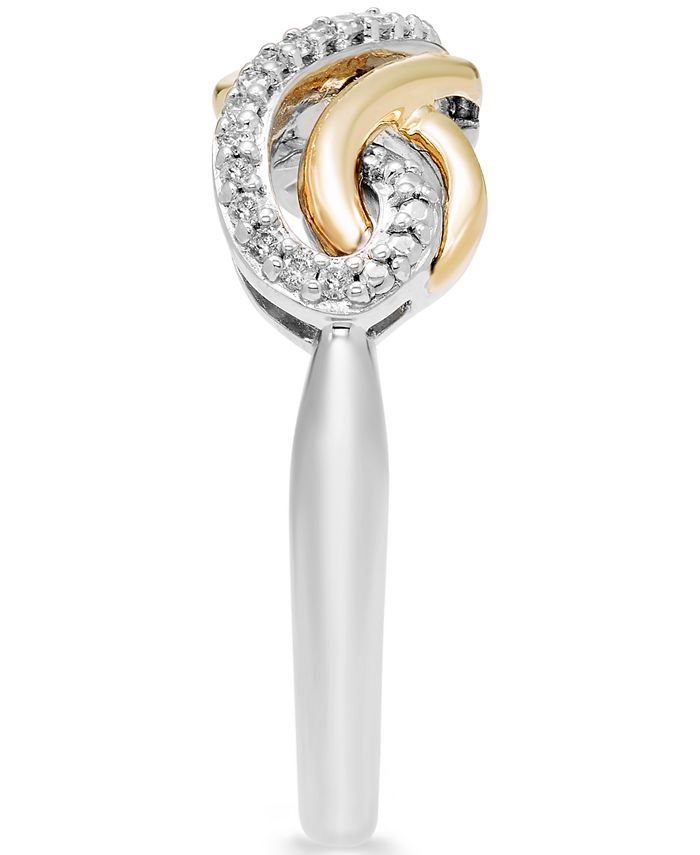 Macy s Diamond Infinity Ring 1 10 ct. t.w. in Sterling Silver