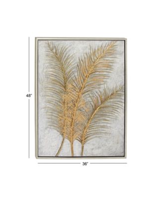 by Cosmopolitan Gold Glam Canvas Wall Art, 48 x 36