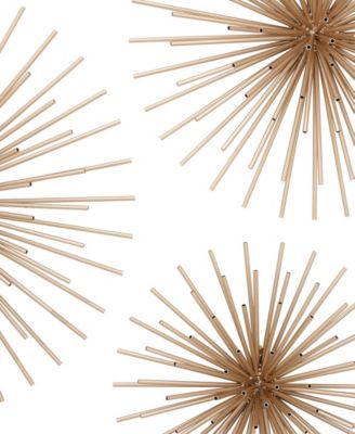 Metal Contemporary Wall Decor, Set of 3