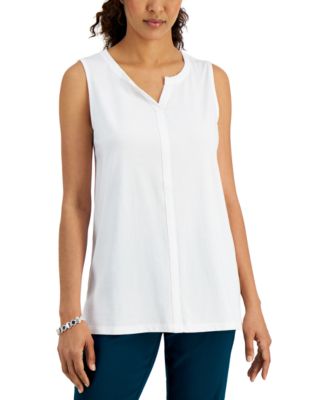 macys sleeveless tops