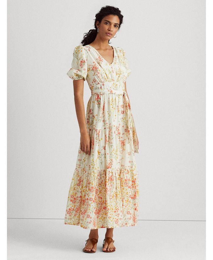 Lauren Ralph Lauren Floral Cotton Voile Maxi Dress & Reviews - Dresses ...