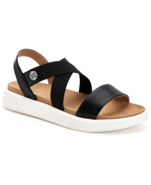 Giani Bernini Flixii Memory Foam Flat Sandals Created for Macy's Women's Shoes