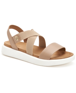 Giani Bernini Flixii Memory Foam Flat Sandals Created for Macy's Women's Shoes