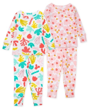 Baby Girls Coral Reef Pajama Set 4 Piece