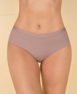 Leonisa Women's One-size-fits-all Invisible Cheeky Panty In Beige