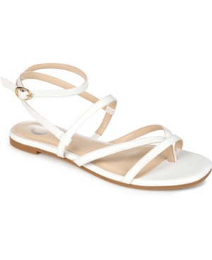 JOURNEE COLLECTION WOMEN'S SERISSA STRAPPY FLAT SANDALS 