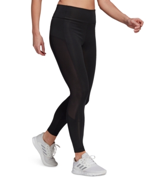 adidas Women's Mesh-Panel Full Length Leggings