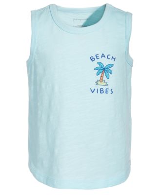 First Impressions - Baby Boys Beach Vibes Cotton Tank Top