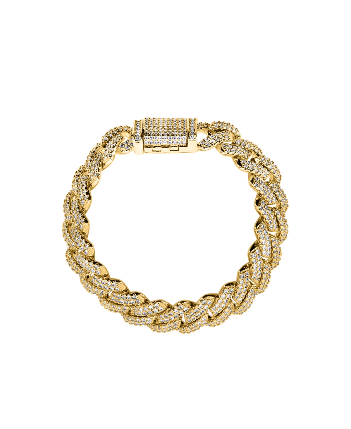 Frosty Link Collection Bracelet - Gold Tone
