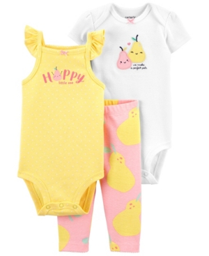 Carter's Baby Girls Pear Little Character Set 3 Pieces