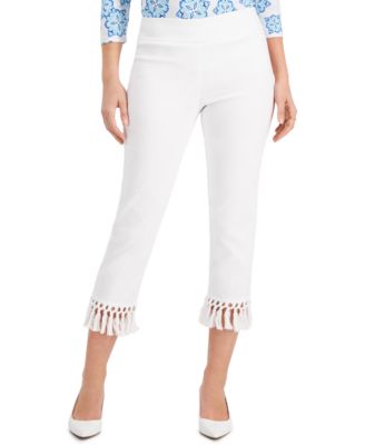 macy's white capri pants