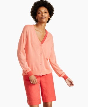 Alfani Colorblocked Button Cardigan Created for Macy's