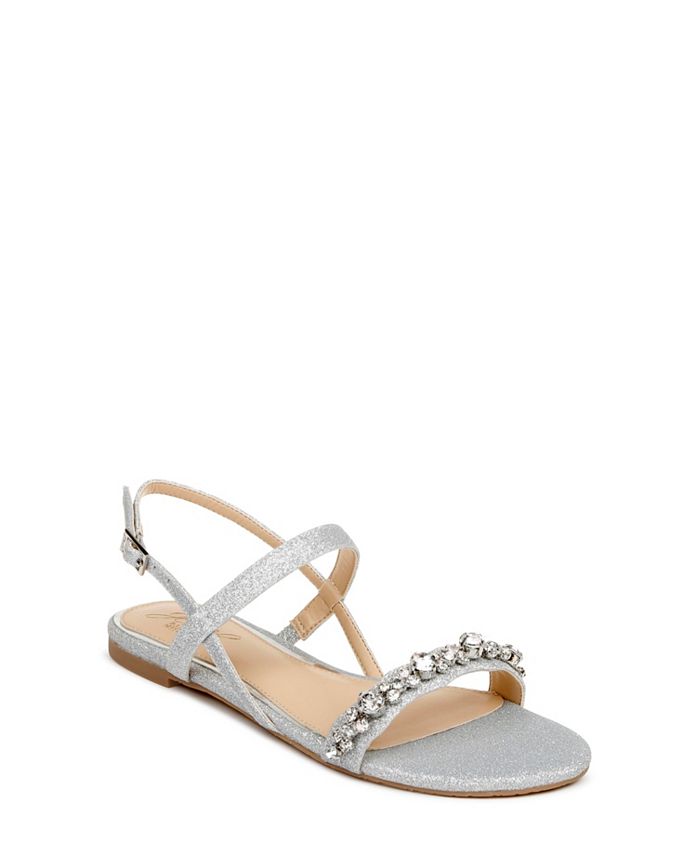 Badgley mischka flat sale sandals