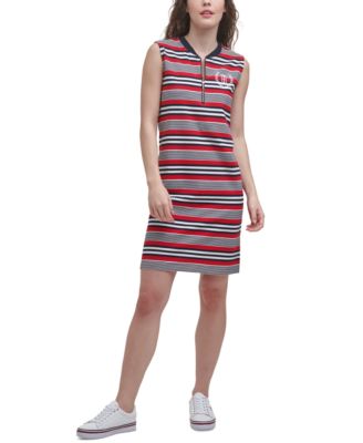 tommy hilfiger striped sleeveless dress