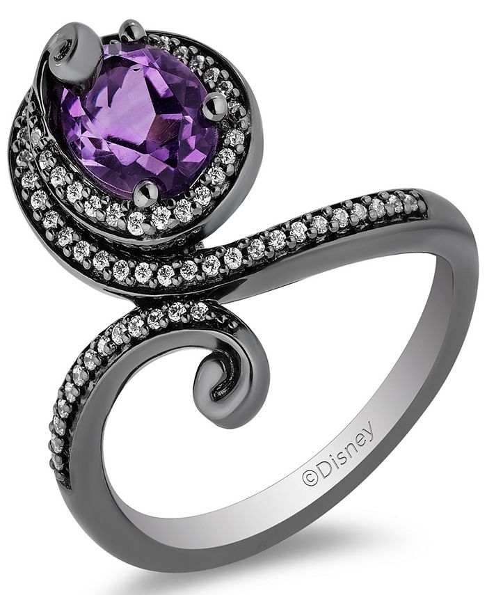 Enchanted Disney Fine Jewelry Amethyst 7 8 ct. t.w. Diamond 1