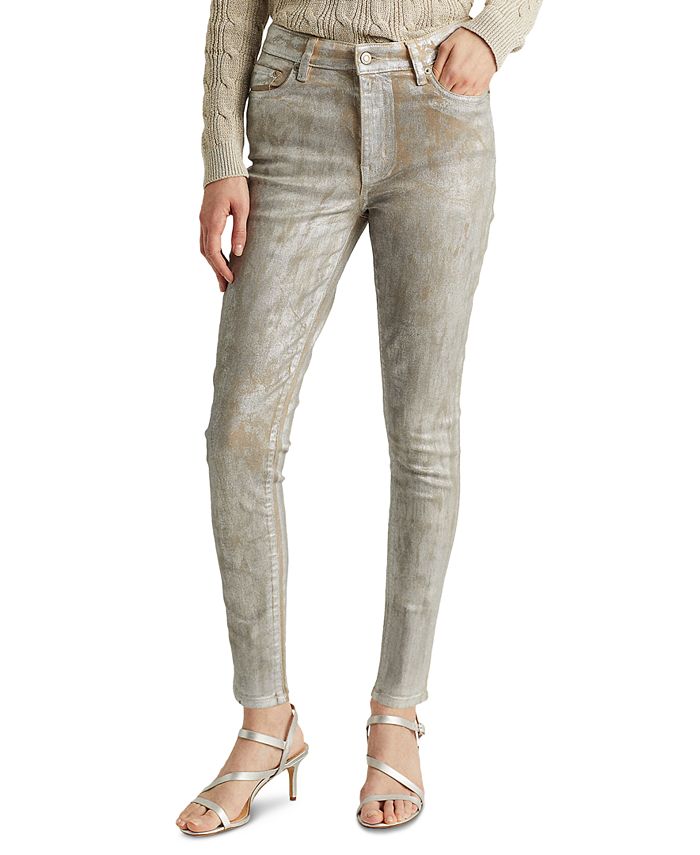 ralph lauren high rise skinny ankle jeans