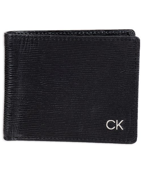alfani Calvin Klein Men's RFID Slimfold Extra Capacity Wallet Men's Fashion & Accessories