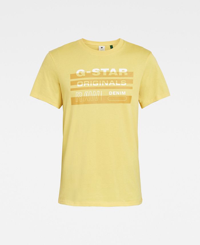 GStar Raw Men's Originals Stripe Logo Tshirt Macy's